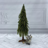 Елочка на подставке HOUSE OF SEASONS, 60*22 см, зеленая, с золотым блеском 85675